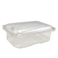 15 oz 450ml Disposable PET clear fruit container clamshell food box takeaway