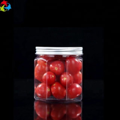 Wholesale Clear PET Plastic Food Powder Packaging Jar