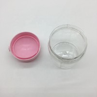 Transparent PET Can With Child Resistant Lid For Fry Food Products Packaging Jar For Food Products