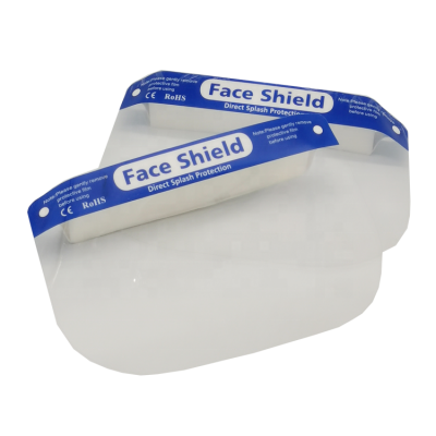 Transparent protective full face shield