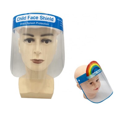 Transparent plastic children protective full face visor