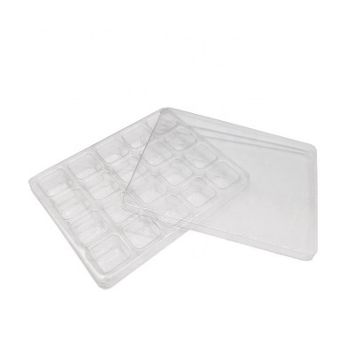 Food Grade Clear Plastic Chocolate Blister Packaging Tray With Lid