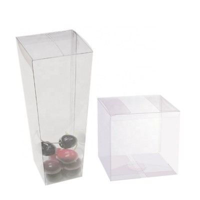 Wholesale customized gift packaging clear plastic folding boxes