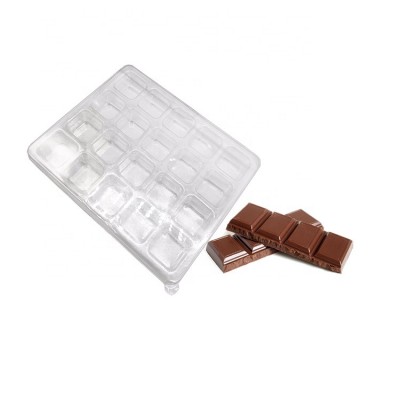 Custom 20 Cavity PET Clear Plastic Chocolate Blister Tray